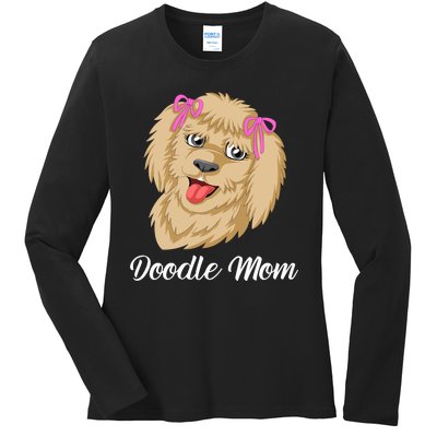 Doodle Mom Ladies Long Sleeve Shirt