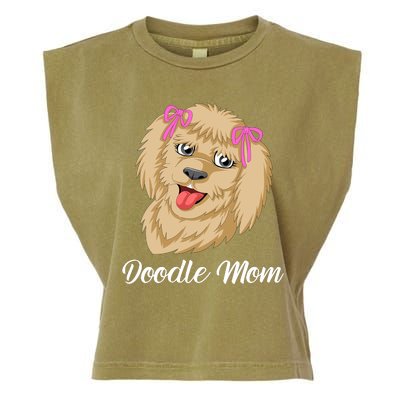 Doodle Mom Garment-Dyed Women's Muscle Tee