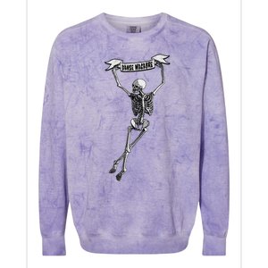 Danse Macabre Dancing Skeleton Halloween Dance Of Death Colorblast Crewneck Sweatshirt