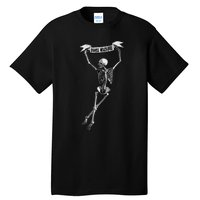 Danse Macabre Dancing Skeleton Halloween Dance Of Death Tall T-Shirt