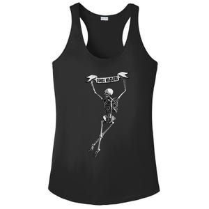 Danse Macabre Dancing Skeleton Halloween Dance Of Death Ladies PosiCharge Competitor Racerback Tank