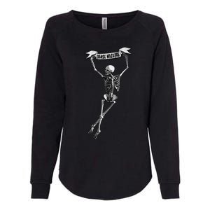 Danse Macabre Dancing Skeleton Halloween Dance Of Death Womens California Wash Sweatshirt