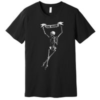 Danse Macabre Dancing Skeleton Halloween Dance Of Death Premium T-Shirt