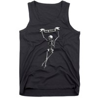 Danse Macabre Dancing Skeleton Halloween Dance Of Death Tank Top