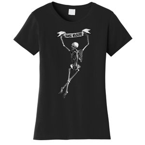 Danse Macabre Dancing Skeleton Halloween Dance Of Death Women's T-Shirt