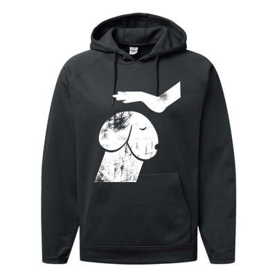 Dirty Mind Dog A Funny Dog Adult Humor Retro Vintage Performance Fleece Hoodie