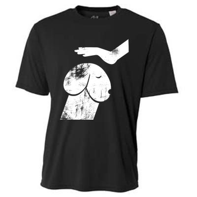 Dirty Mind Dog A Funny Dog Adult Humor Retro Vintage Cooling Performance Crew T-Shirt