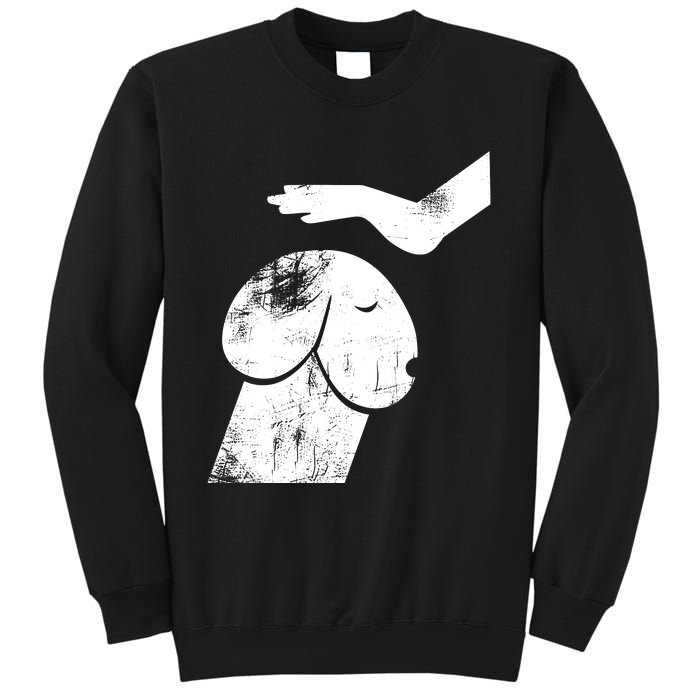 Dirty Mind Dog A Funny Dog Adult Humor Retro Vintage Sweatshirt