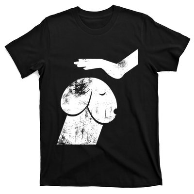 Dirty Mind Dog A Funny Dog Adult Humor Retro Vintage T-Shirt