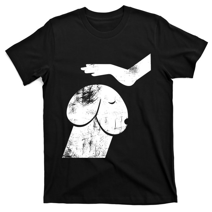 Dirty Mind Dog A Funny Dog Adult Humor Retro Vintage T-Shirt