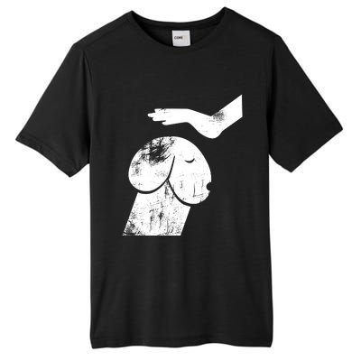 Dirty Mind Dog A Funny Dog Adult Humor Retro Vintage Tall Fusion ChromaSoft Performance T-Shirt