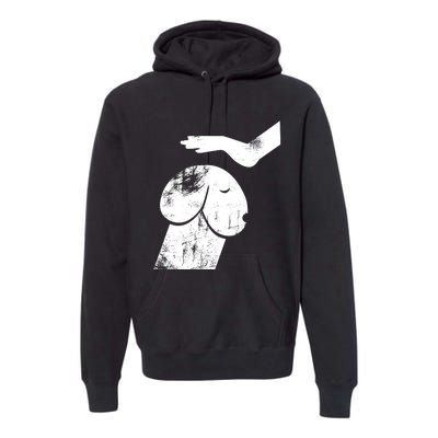 Dirty Mind Dog A Funny Dog Adult Humor Retro Vintage Premium Hoodie