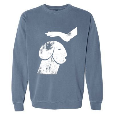 Dirty Mind Dog A Funny Dog Adult Humor Retro Vintage Garment-Dyed Sweatshirt