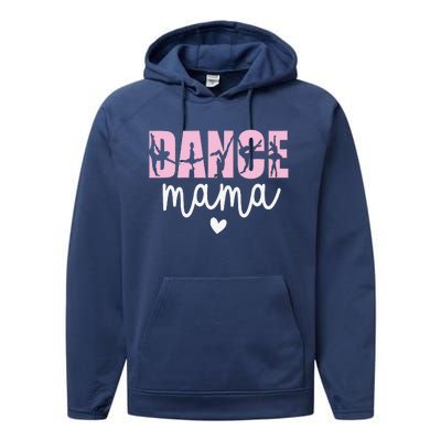 Dance Mama Dance Mother Of A Dancer Dancing Mom Performance Fleece Hoodie