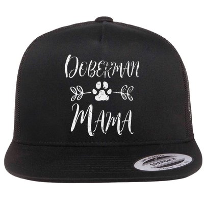 Doberman Mama Doberman Lover Owner Dobie Dog Mom Flatbill Hat