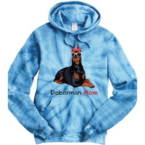 Doberman Mom Dog Bandana Pet Lover Gift Tie Dye Hoodie