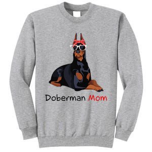 Doberman Mom Dog Bandana Pet Lover Gift Tall Sweatshirt