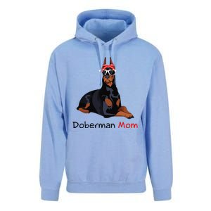 Doberman Mom Dog Bandana Pet Lover Gift Unisex Surf Hoodie