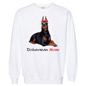 Doberman Mom Dog Bandana Pet Lover Gift Garment-Dyed Sweatshirt