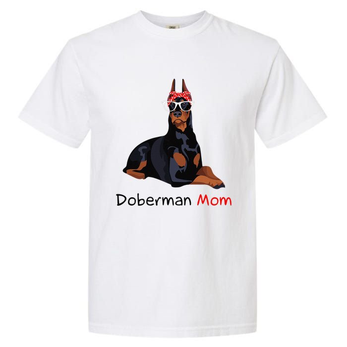 Doberman Mom Dog Bandana Pet Lover Gift Garment-Dyed Heavyweight T-Shirt