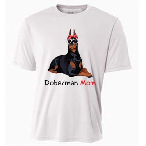 Doberman Mom Dog Bandana Pet Lover Gift Cooling Performance Crew T-Shirt