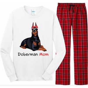 Doberman Mom Dog Bandana Pet Lover Gift Long Sleeve Pajama Set