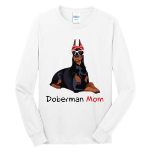 Doberman Mom Dog Bandana Pet Lover Gift Tall Long Sleeve T-Shirt