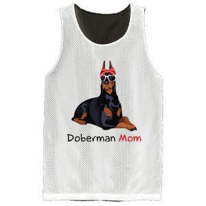 Doberman Mom Dog Bandana Pet Lover Gift Mesh Reversible Basketball Jersey Tank