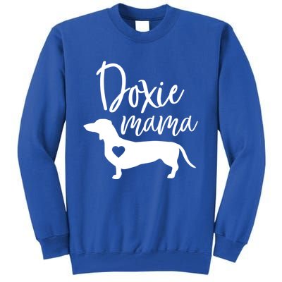 Doxie Mama Dachshund Mom Funny Wiener Dog Gift Meaningful Gift Tall Sweatshirt