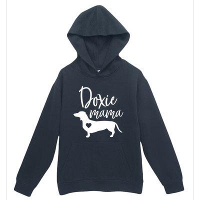 Doxie Mama Dachshund Mom Funny Wiener Dog Gift Meaningful Gift Urban Pullover Hoodie