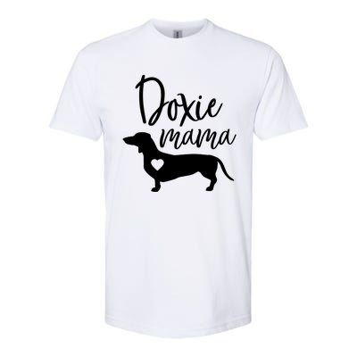 Doxie Mama Dachshund Mom Funny Wiener Dog Gift Meaningful Gift Softstyle® CVC T-Shirt