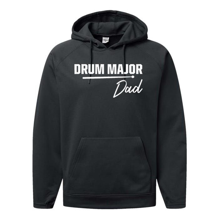 Drum Major Dad Matching Family Marching Band Parent Performance Fleece Hoodie