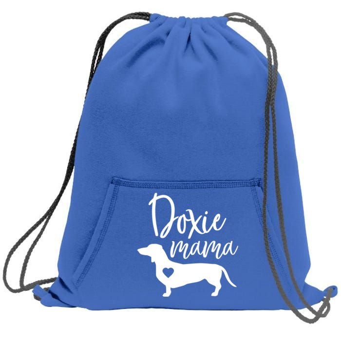 Doxie Mama Dachshund Mama Funny Dog Mom Wiener Dog Doxie Mom Cute Gift Sweatshirt Cinch Pack Bag