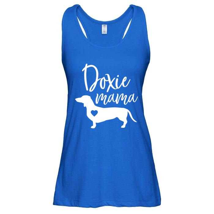 Doxie Mama Dachshund Mama Funny Dog Mom Wiener Dog Doxie Mom Cute Gift Ladies Essential Flowy Tank