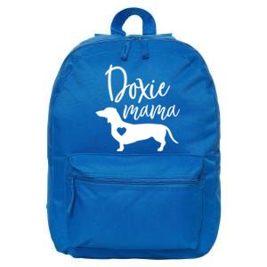 Doxie Mama Dachshund Mama Funny Dog Mom Wiener Dog Doxie Mom Cute Gift 16 in Basic Backpack