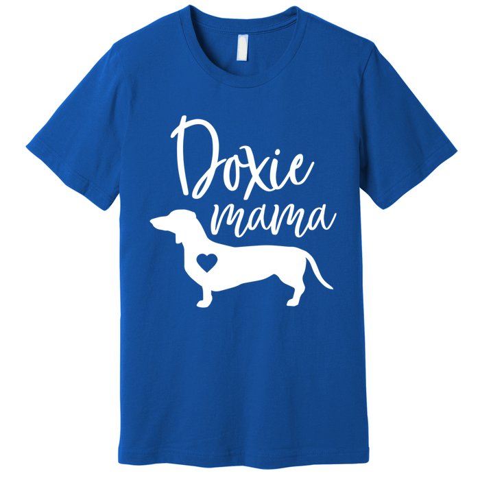 Doxie Mama Dachshund Mama Funny Dog Mom Wiener Dog Doxie Mom Cute Gift Premium T-Shirt