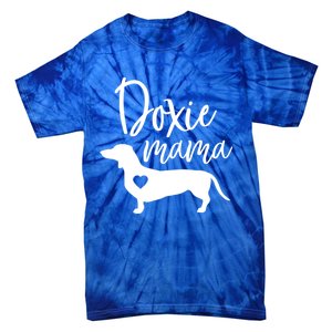 Doxie Mama Dachshund Mama Funny Dog Mom Wiener Dog Doxie Mom Cute Gift Tie-Dye T-Shirt