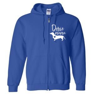 Doxie Mama Dachshund Mama Funny Dog Mom Wiener Dog Doxie Mom Cute Gift Full Zip Hoodie