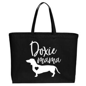 Doxie Mama Dachshund Mama Funny Dog Mom Wiener Dog Doxie Mom Cute Gift Cotton Canvas Jumbo Tote