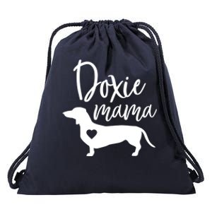 Doxie Mama Dachshund Mama Funny Dog Mom Wiener Dog Doxie Mom Cute Gift Drawstring Bag