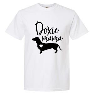 Doxie Mama Dachshund Mama Funny Dog Mom Wiener Dog Doxie Mom Cute Gift Garment-Dyed Heavyweight T-Shirt