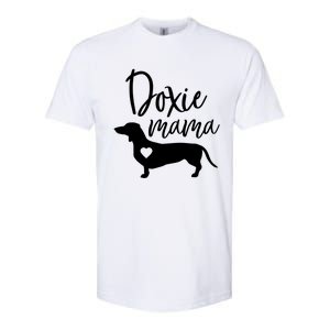 Doxie Mama Dachshund Mama Funny Dog Mom Wiener Dog Doxie Mom Cute Gift Softstyle CVC T-Shirt