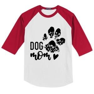 Dog Mom Kids Colorblock Raglan Jersey