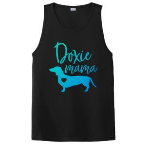 Doxie Mama Dachshund Mama Funny Dog Mom Wiener Dog Doxie Mom Cute Gift PosiCharge Competitor Tank