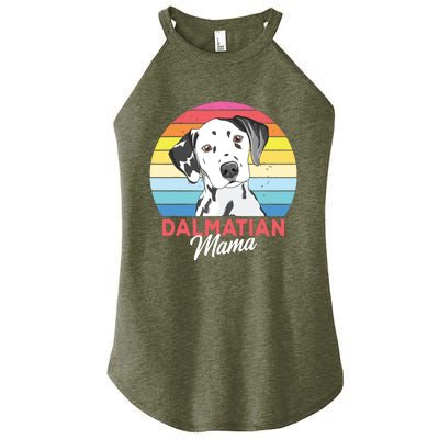 Dalmatian Mama Dog Mom Women Women’s Perfect Tri Rocker Tank