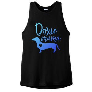 Doxie Mama Dachshund Mama Funny Dog Mom Wiener Dog Doxie Mom Cute Gift Ladies PosiCharge Tri-Blend Wicking Tank