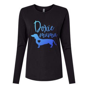 Doxie Mama Dachshund Mama Funny Dog Mom Wiener Dog Doxie Mom Cute Gift Womens Cotton Relaxed Long Sleeve T-Shirt