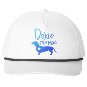 Doxie Mama Dachshund Mama Funny Dog Mom Wiener Dog Doxie Mom Cute Gift Snapback Five-Panel Rope Hat