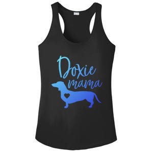 Doxie Mama Dachshund Mama Funny Dog Mom Wiener Dog Doxie Mom Cute Gift Ladies PosiCharge Competitor Racerback Tank