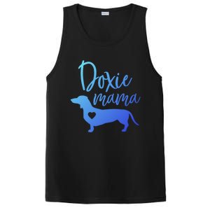 Doxie Mama Dachshund Mama Funny Dog Mom Wiener Dog Doxie Mom Cute Gift PosiCharge Competitor Tank